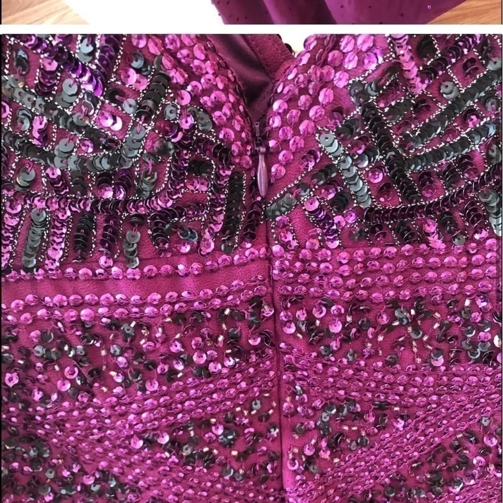 Caché Beaded Long Dress Size 14